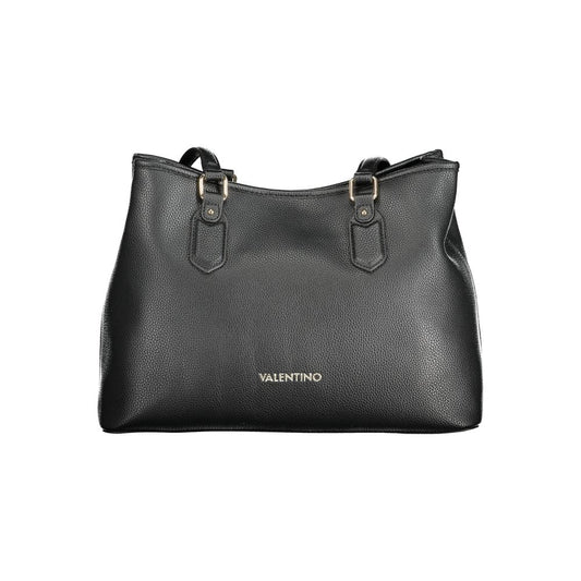 Black Polyethylene Women Handbag