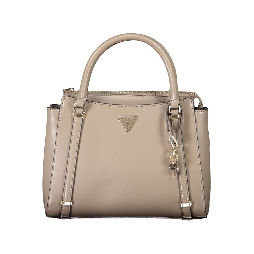 Brown Polyethylene Women Handbag