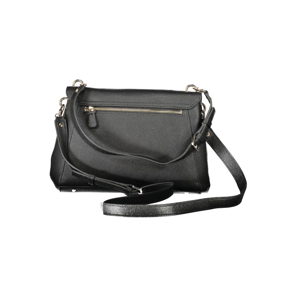 Black Polyethylene Women Handbag