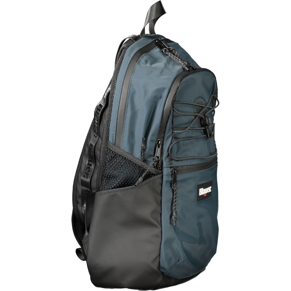 Green Polyester Men Backpack