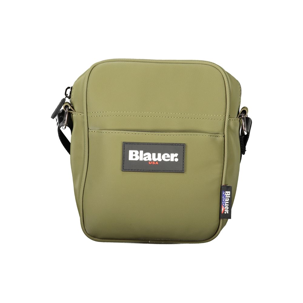 Green Polyester Men Shoulder Bag