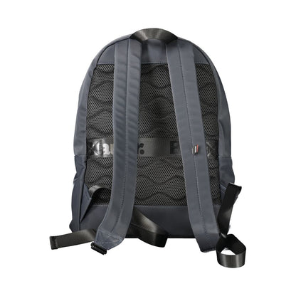 Blue Polyester Mens Backpack