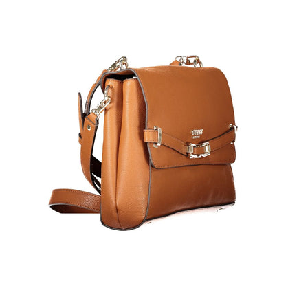 Brown Polyethylene Women Handbag