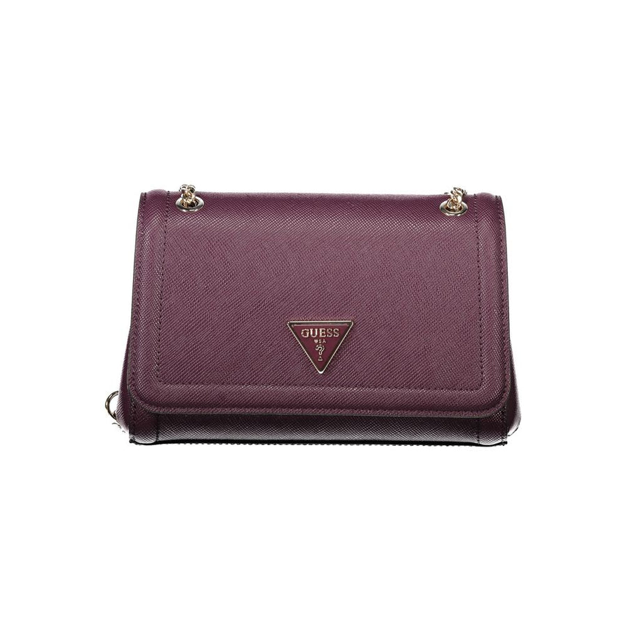 Purple Polyethylene Women Handbag