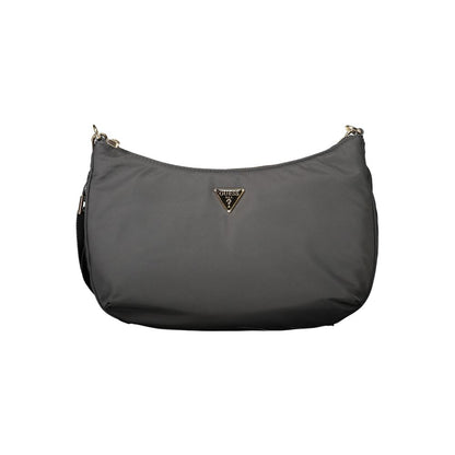 Black Polyester Women Handbag