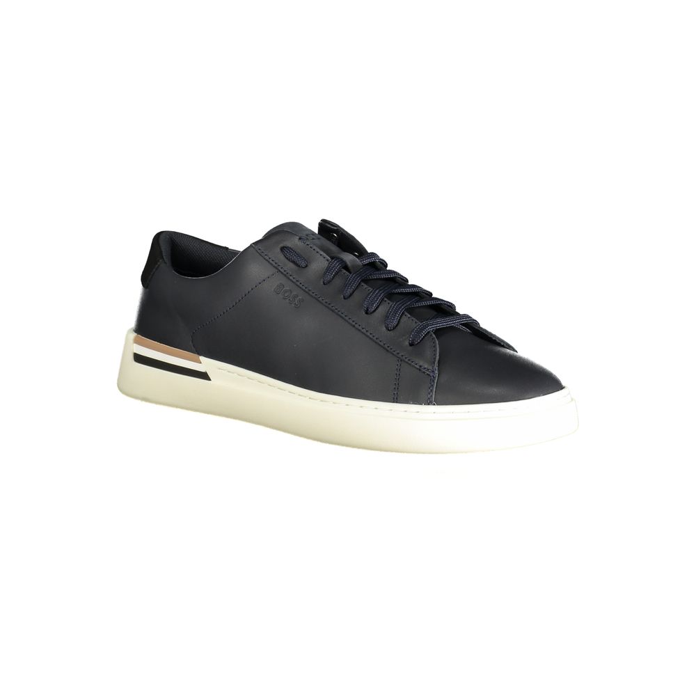 Blue Polyethylene Men Sneaker