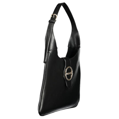 Black Polyethylene Women Handbag