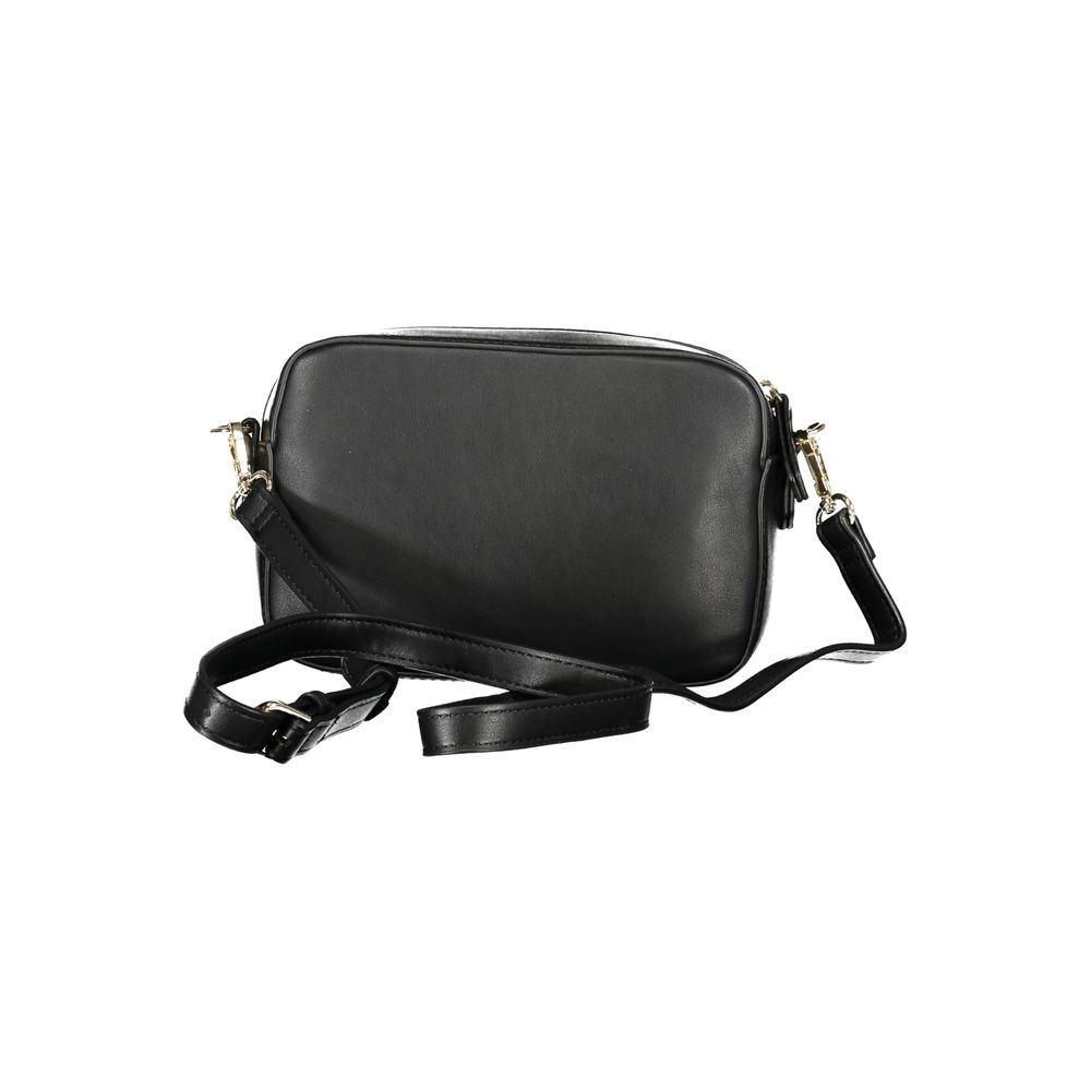 Black Polyethylene Women Handbag