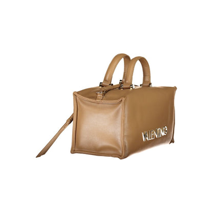 Beige Polyethylene Women Handbag