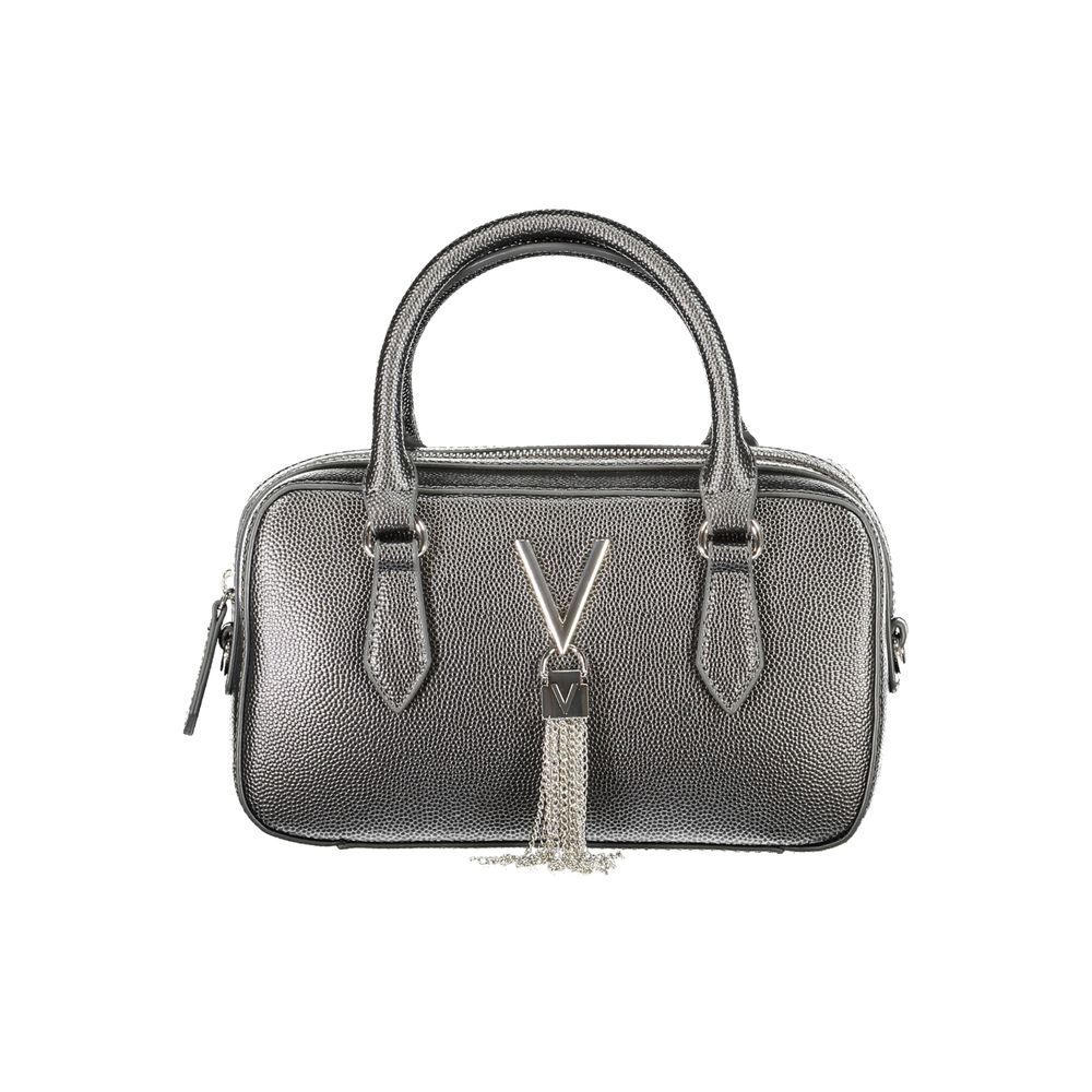 Silver Polyethylene Women Handbag