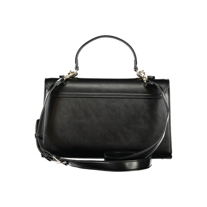 Black Polyethylene Women Handbag