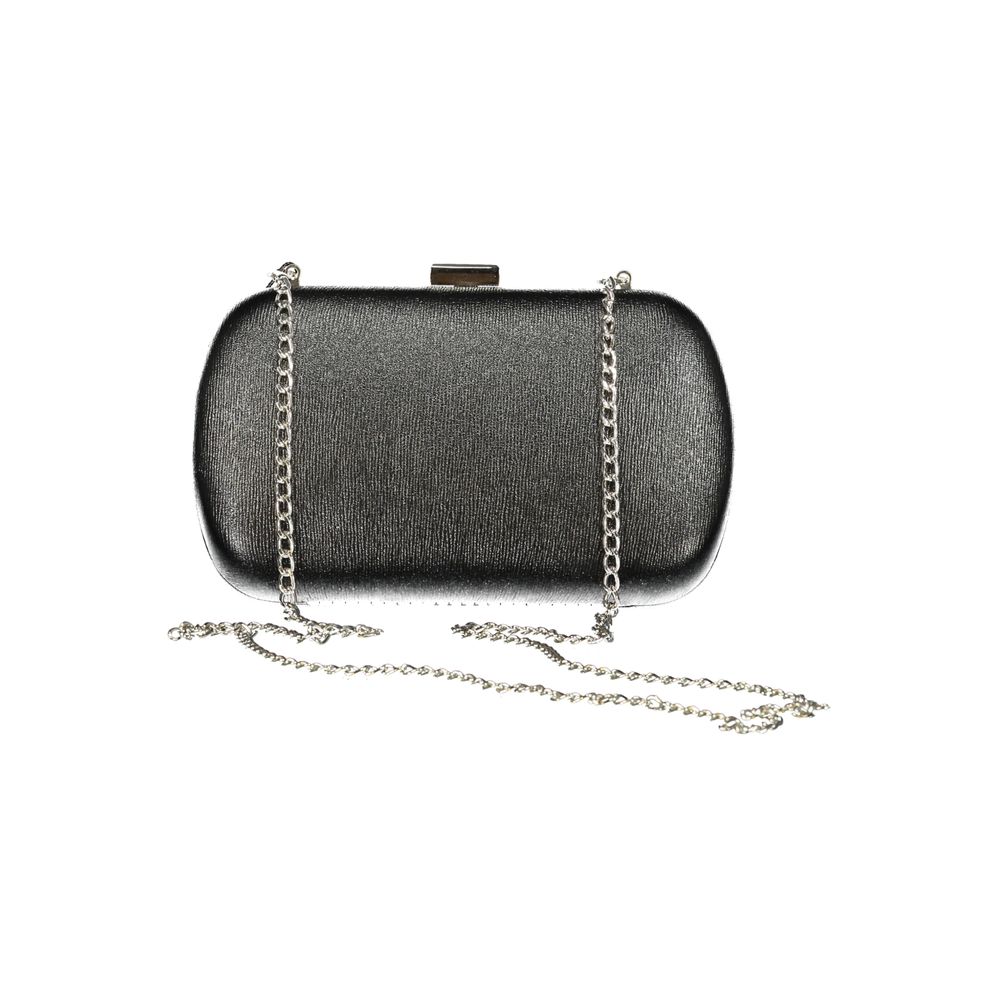 Black Polyethylene Women Handbag