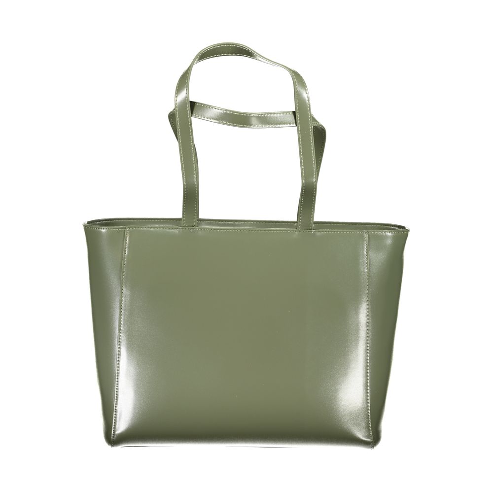 Green Polyethylene Women Handbag