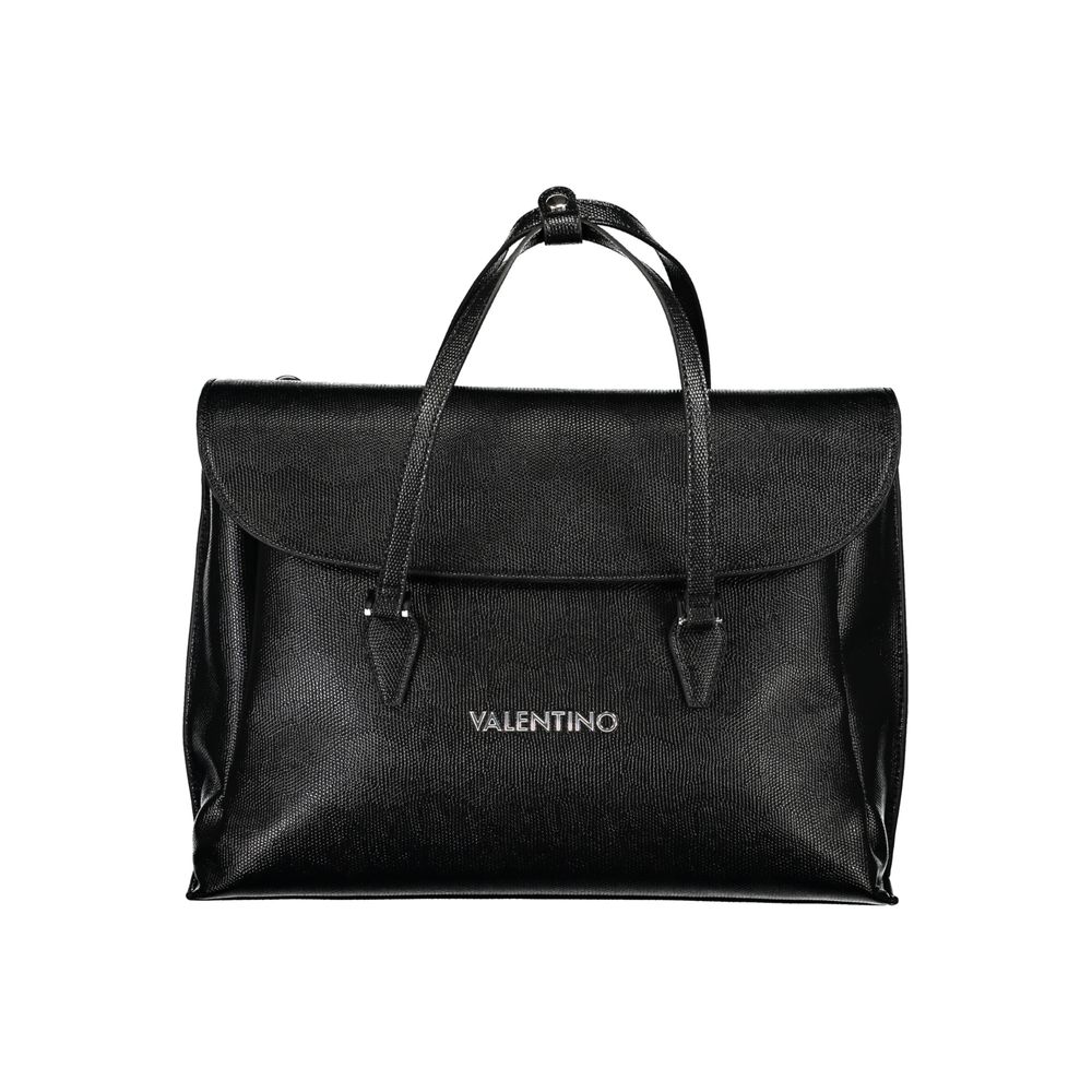 Black Polyethylene Women Handbag