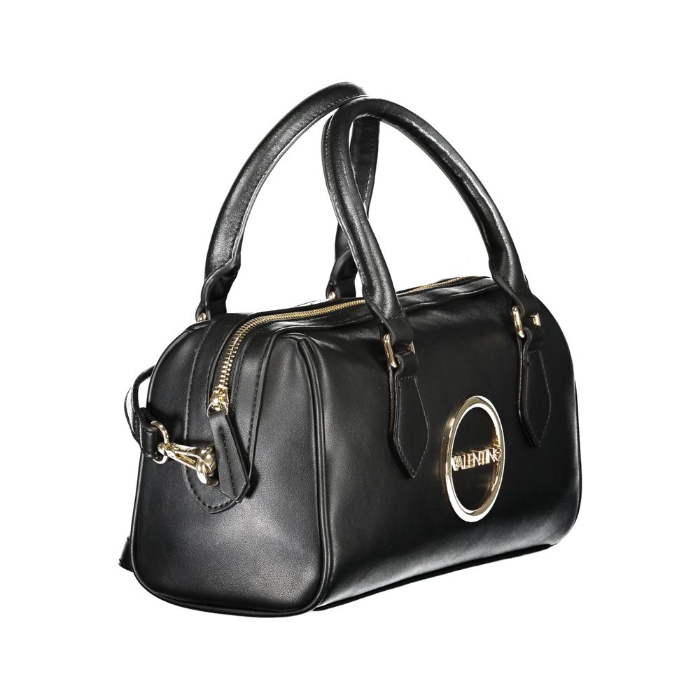 Black Polyethylene Women Handbag