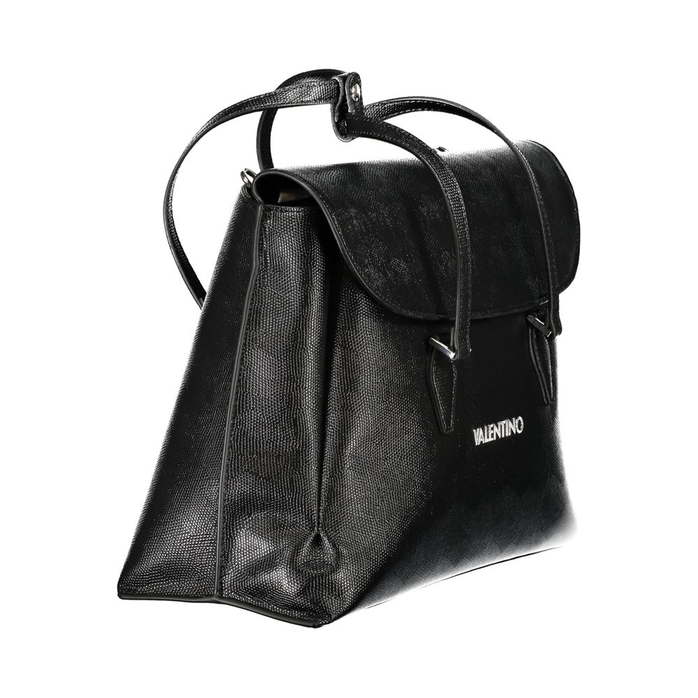 Black Polyethylene Women Handbag