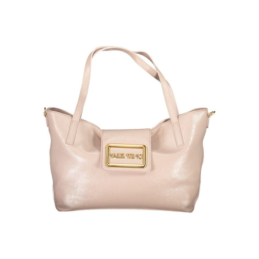 Pink Polyethylene Women Handbag