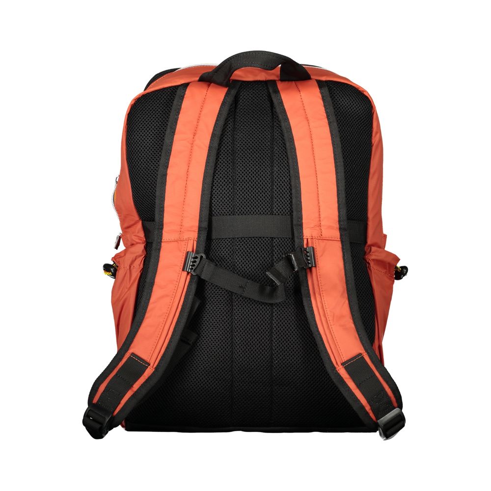 Red Polyamide Men Backpack