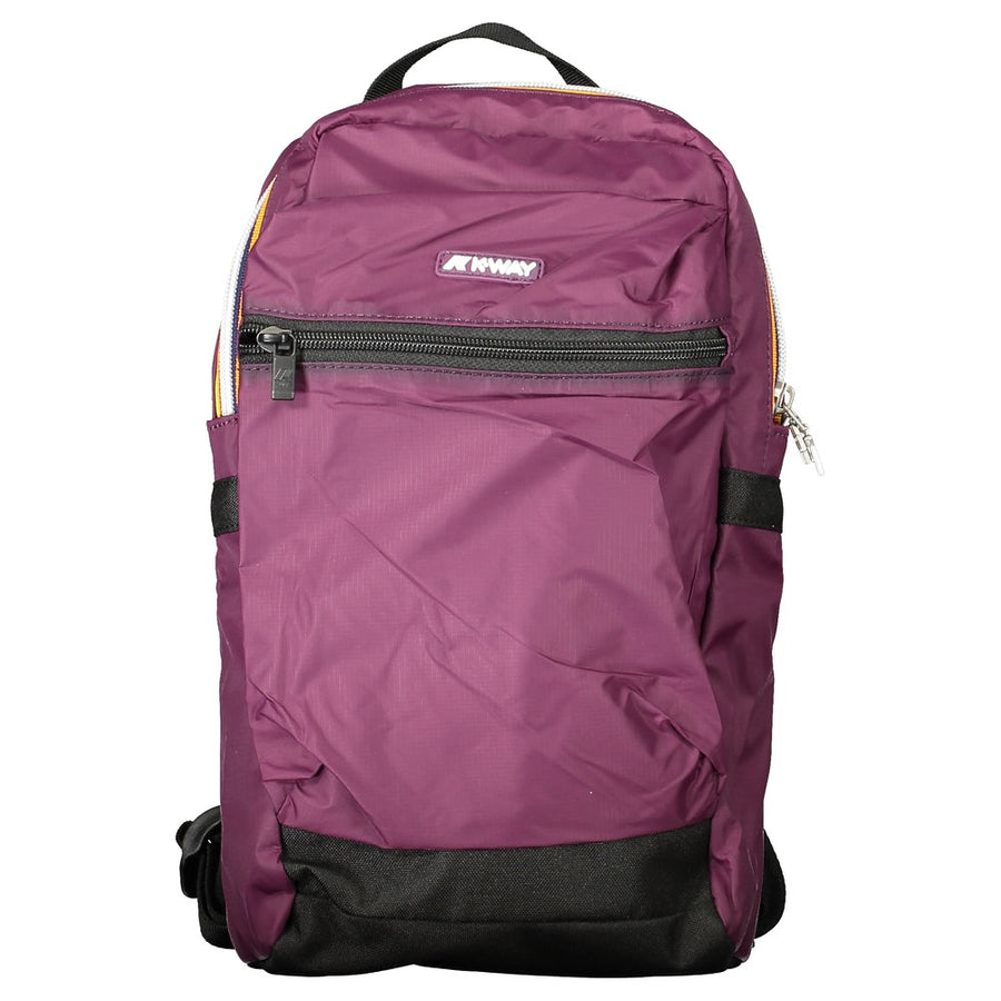 Purple Polyamide Men Backpack