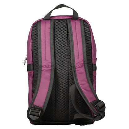 Purple Polyamide Men Backpack