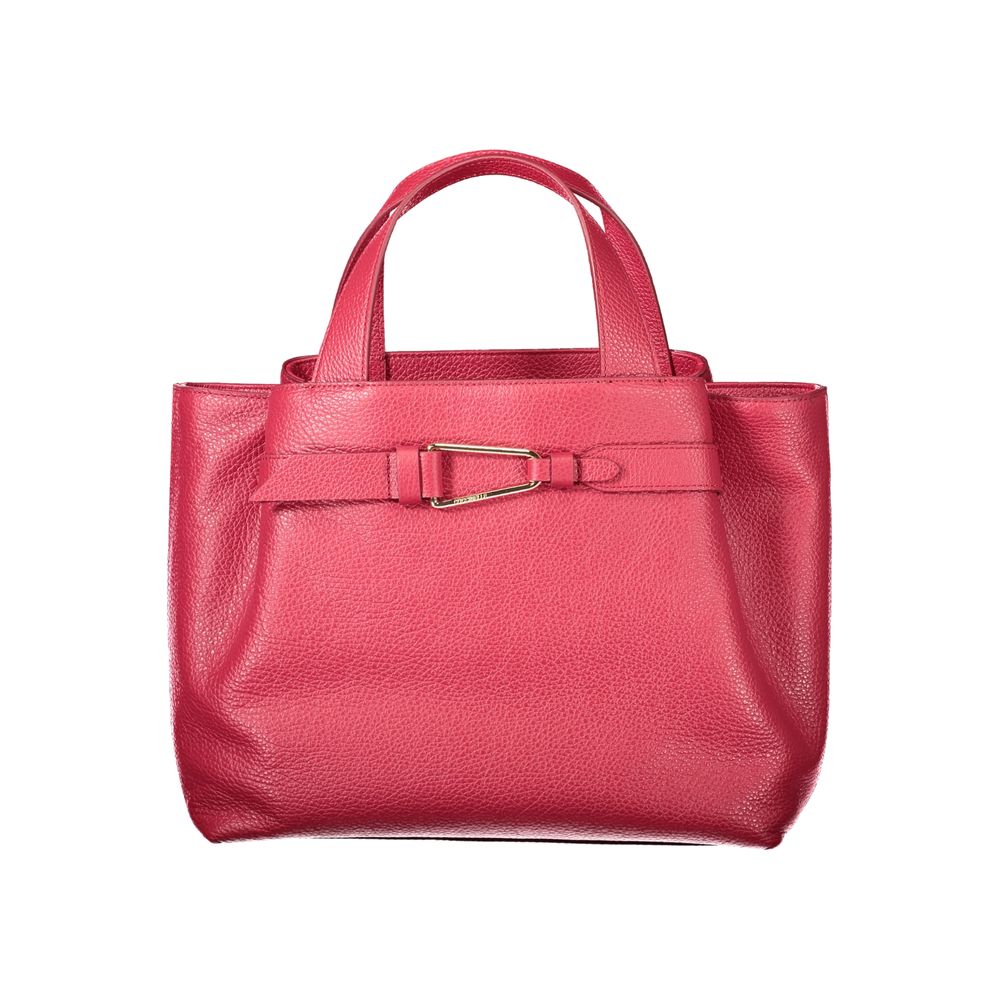 Red Leather Women Handbag