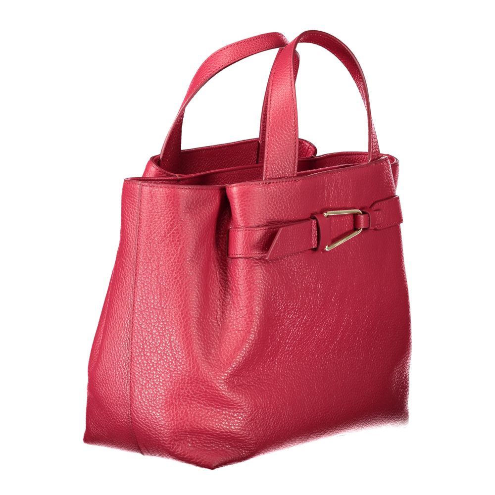 Red Leather Women Handbag