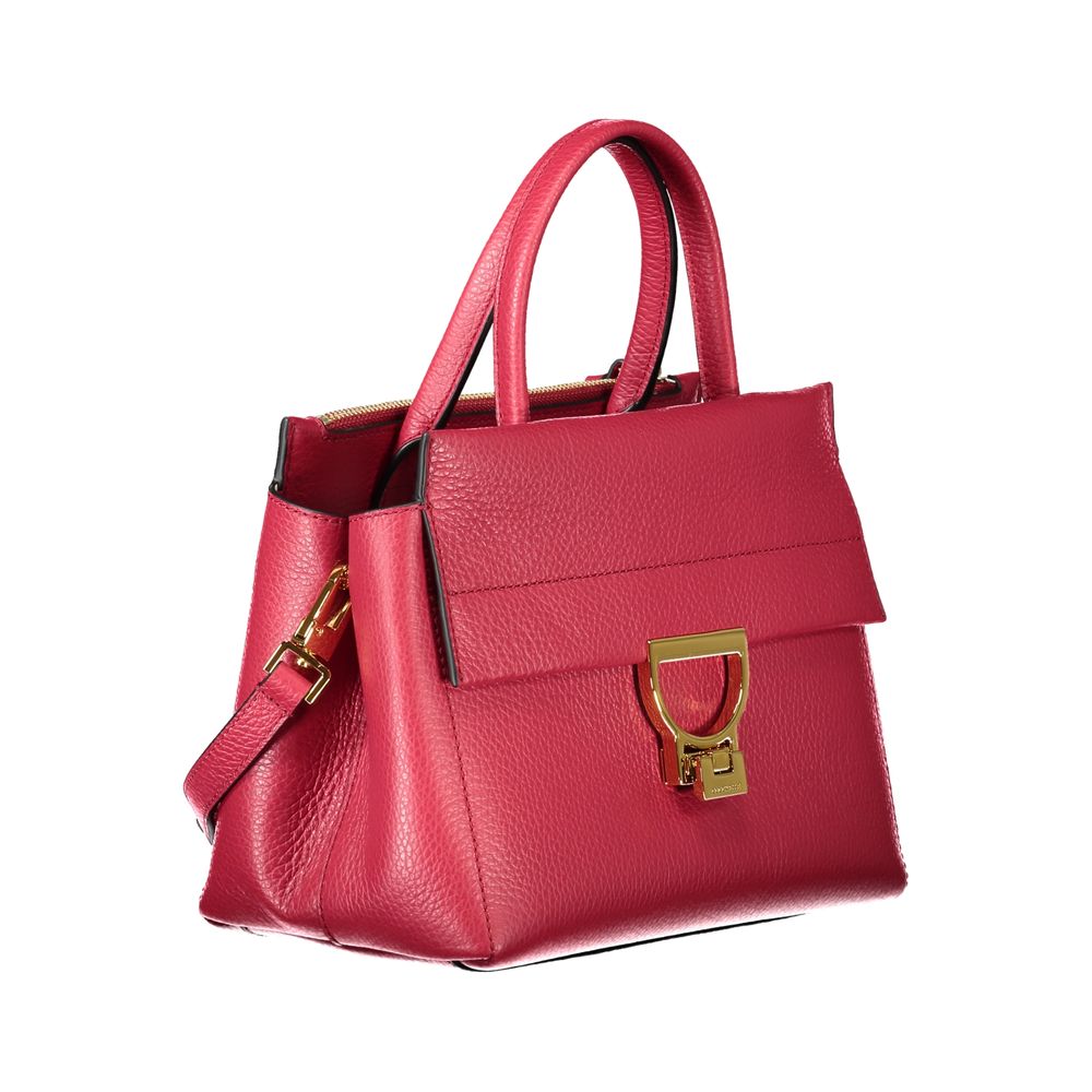 Red Leather Women Handbag