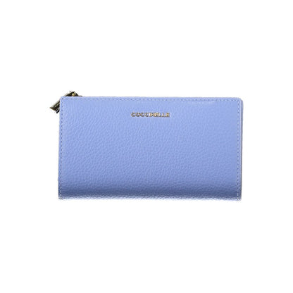 Light Blue Leather Women Wallet