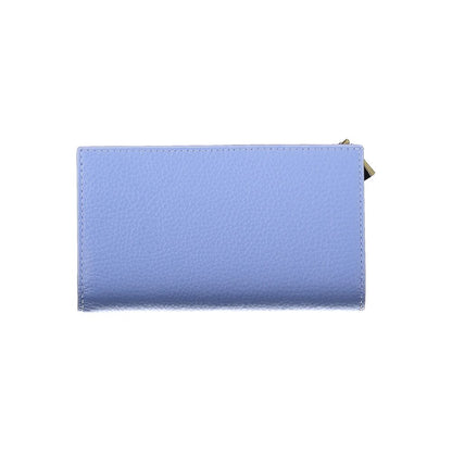 Light Blue Leather Women Wallet