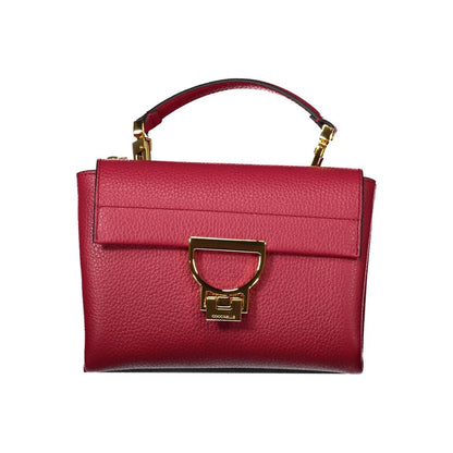 Red Leather Women Handbag