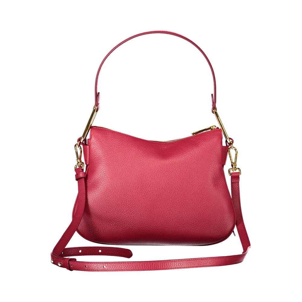 Red Leather Women Handbag