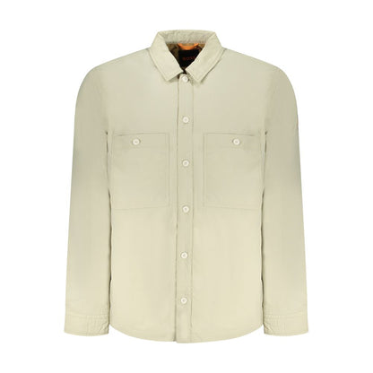 Beige Polyamide Men Jacket