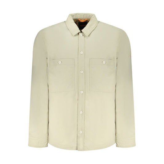 Beige Polyamide Men Jacket