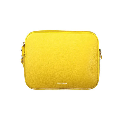 Yellow Leather Women Handbag