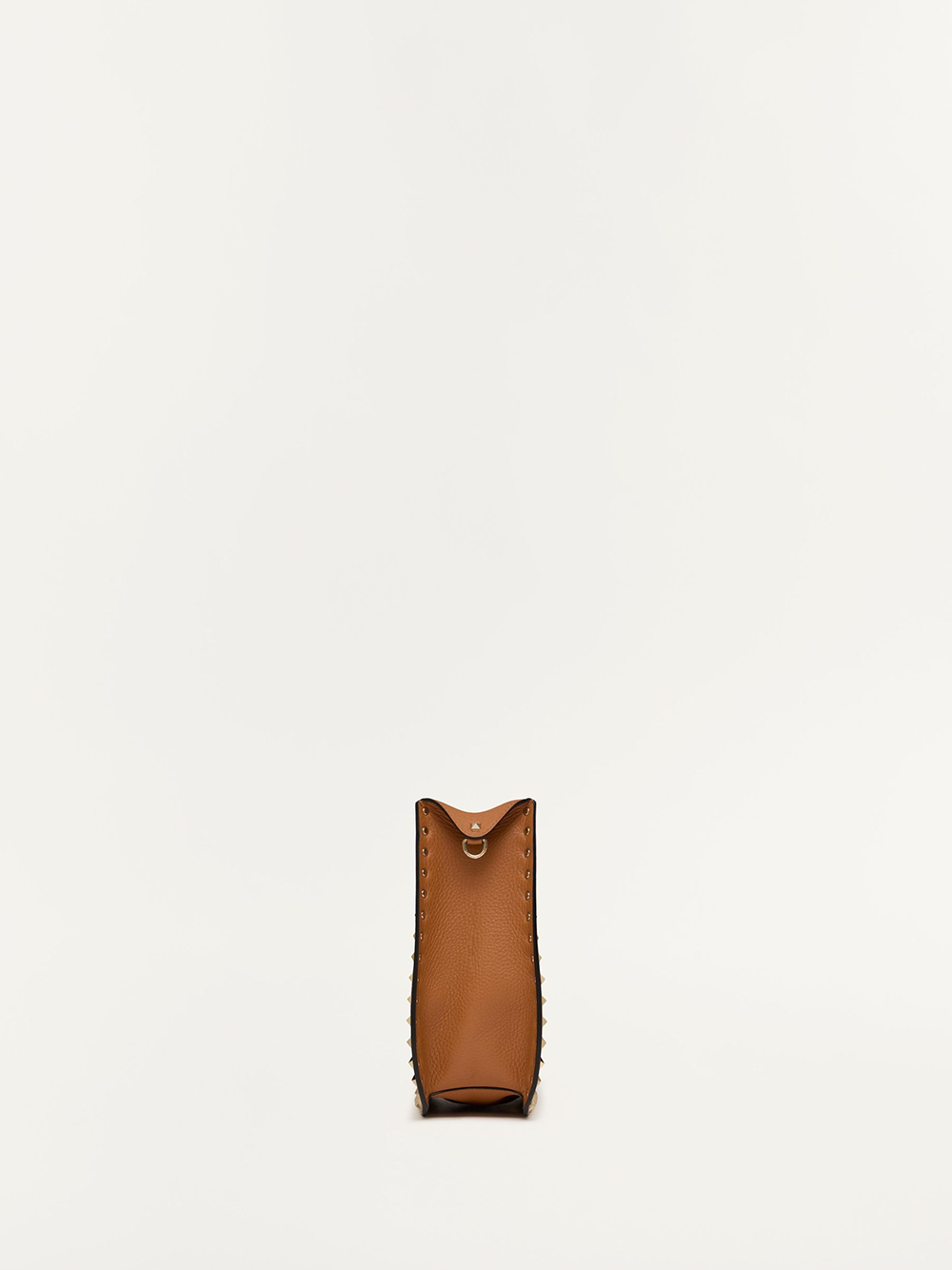 Brown Grainy Calf Hobo Rockstudt Bag