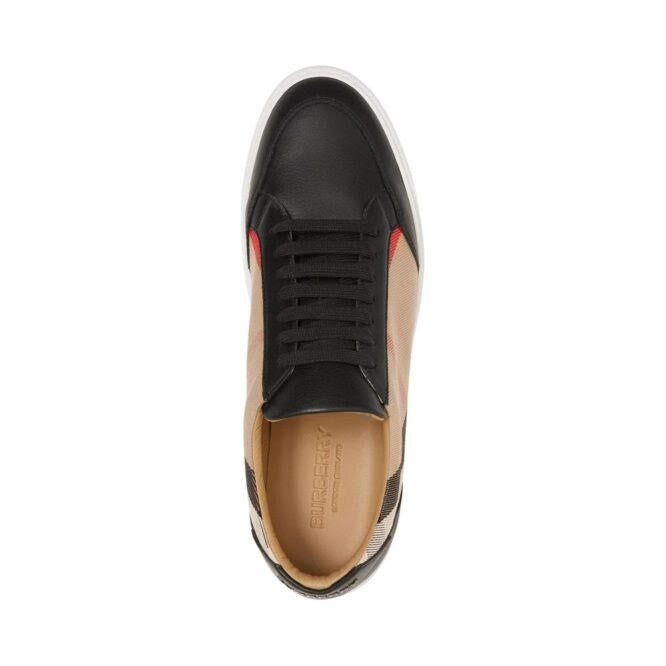 Black Leather New Salmond Sneakers