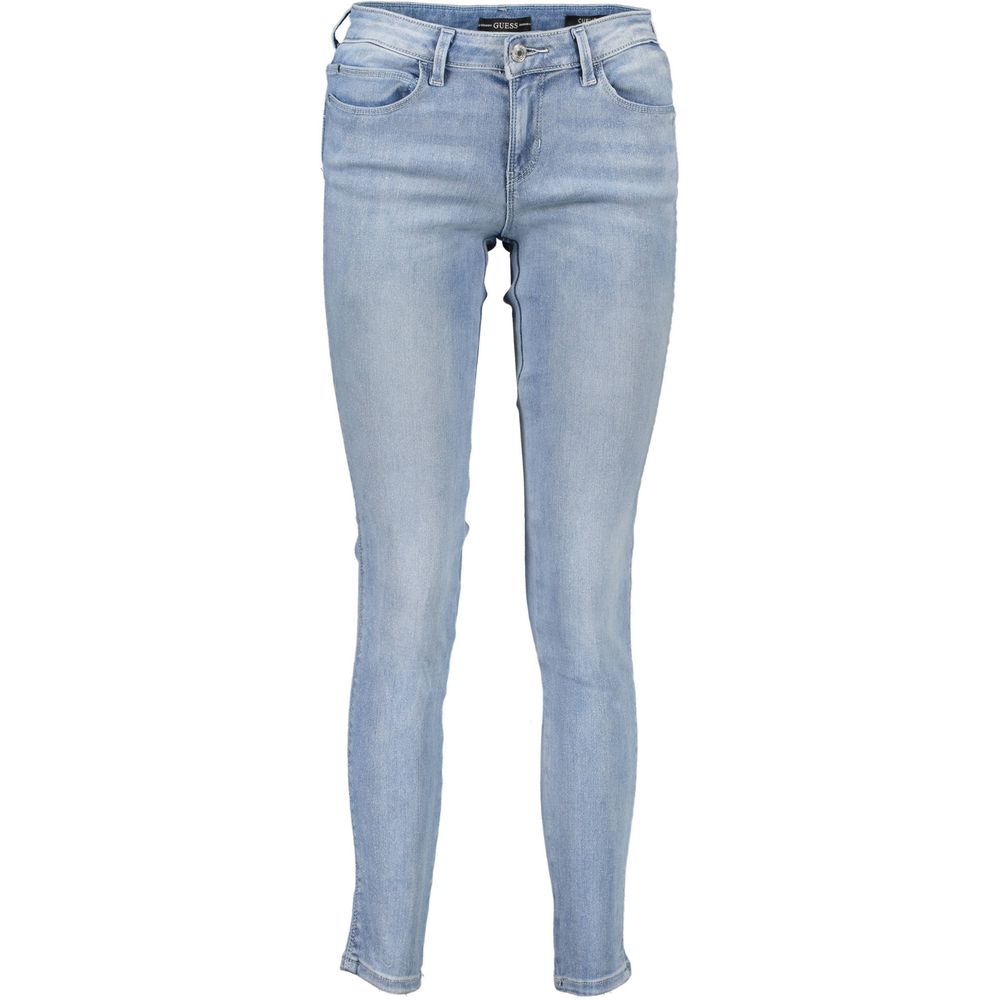 Light Blue Cotton Women Jeans