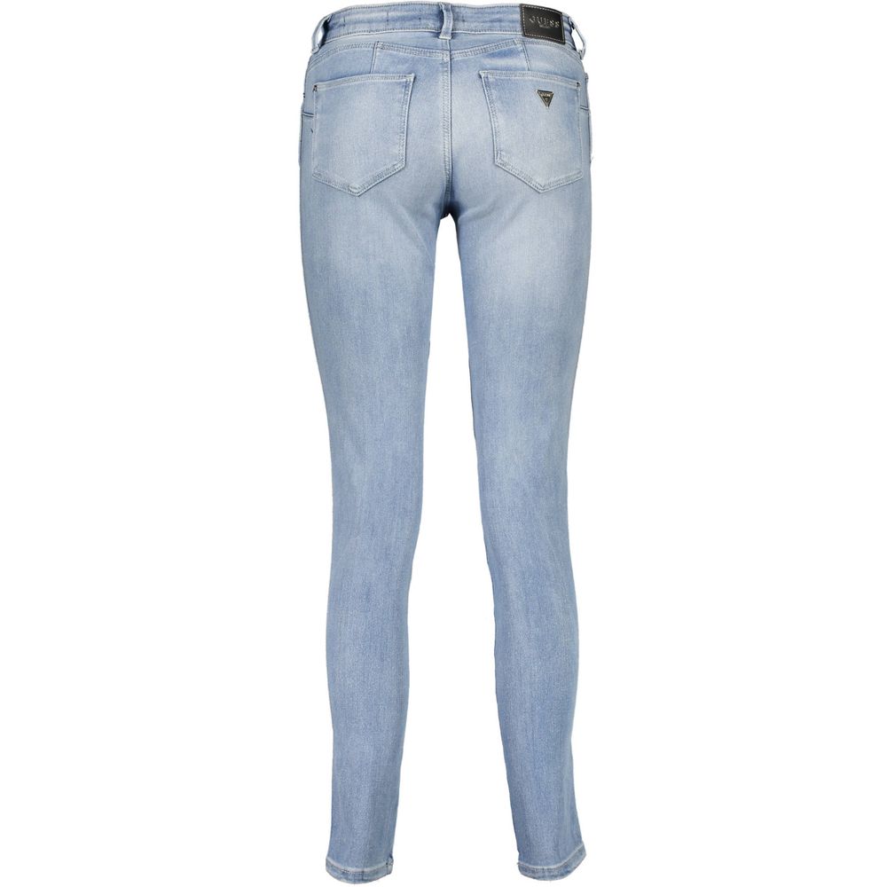 Light Blue Cotton Women Jeans