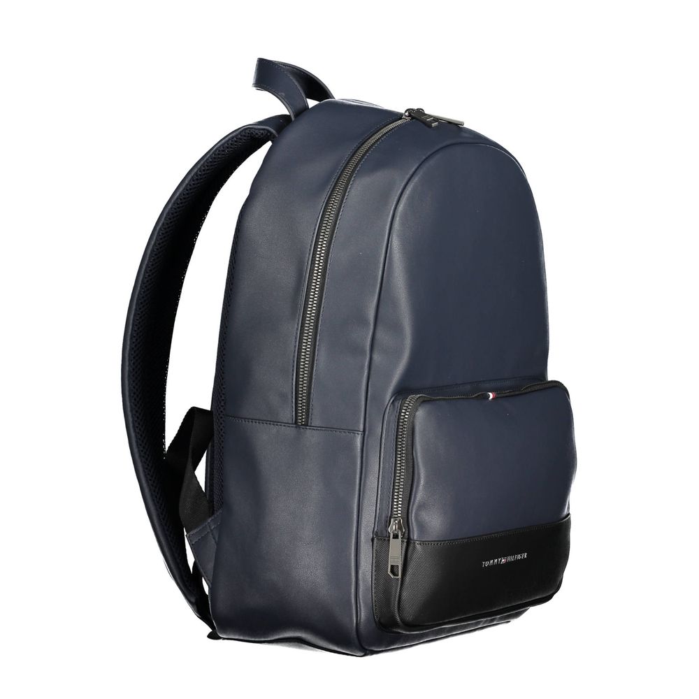 Blue Polyethylene Men Backpack