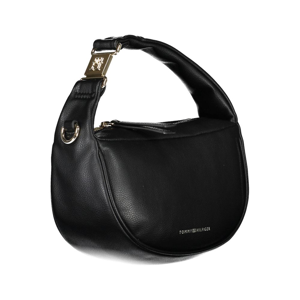 Black Polyester Handbag