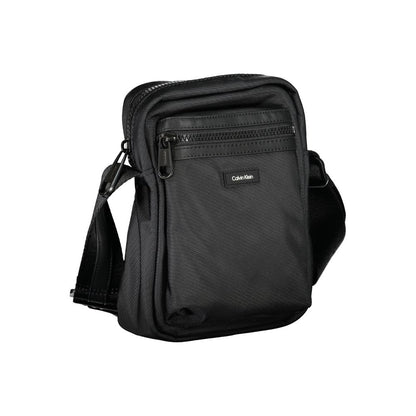 Sleek Black Recycled Shoulder Bag