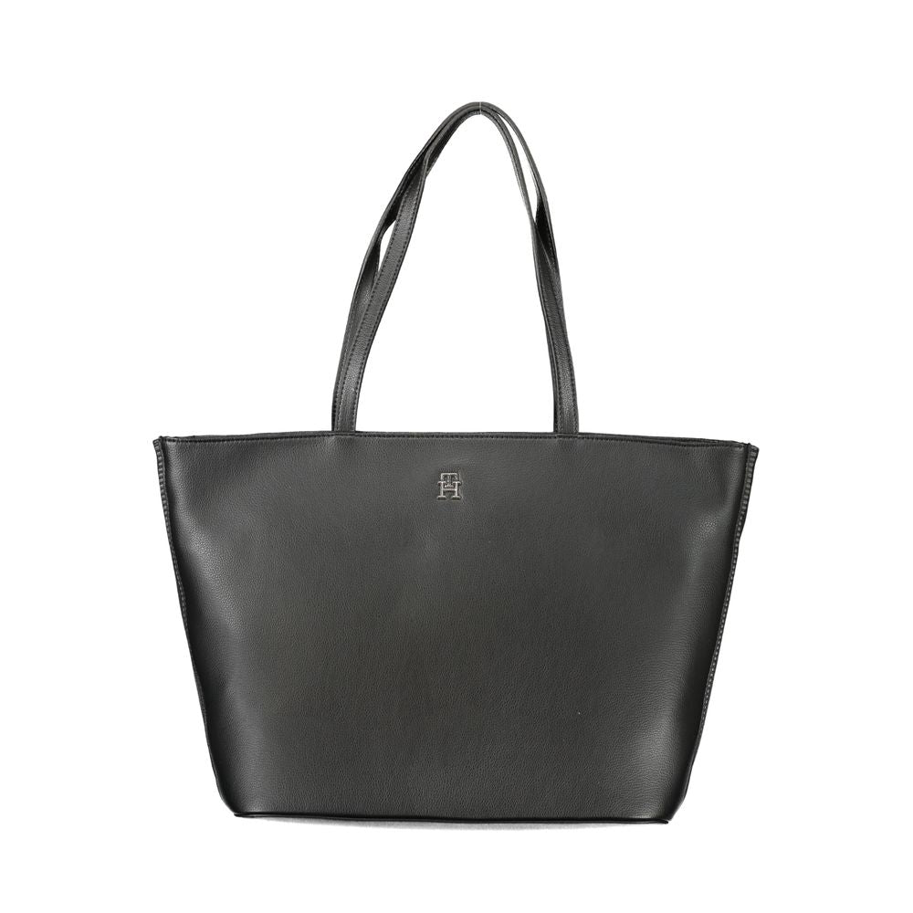 Black Polyester Handbag