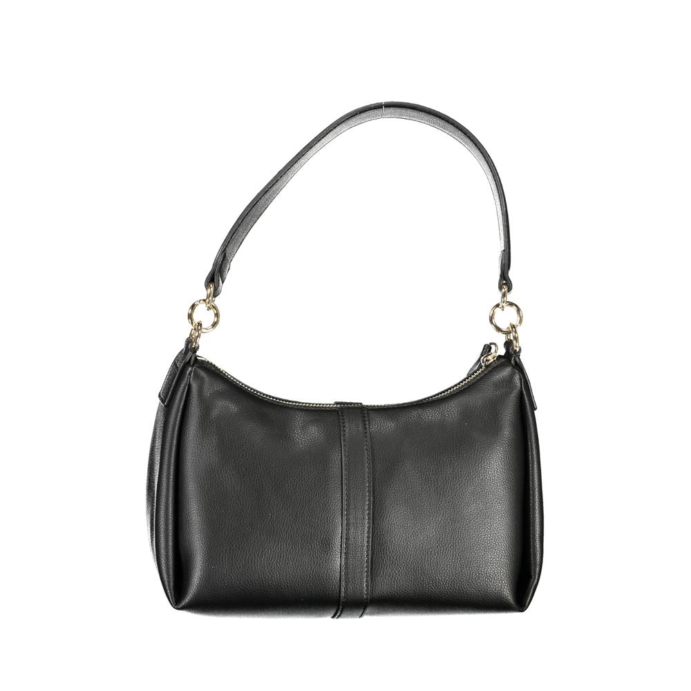 Black Polyester Handbag