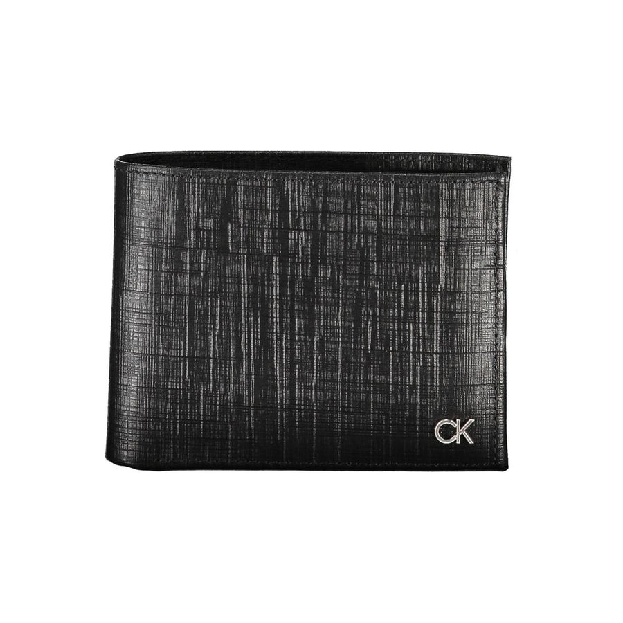 Elegant Black Leather Wallet with RFID Blocking