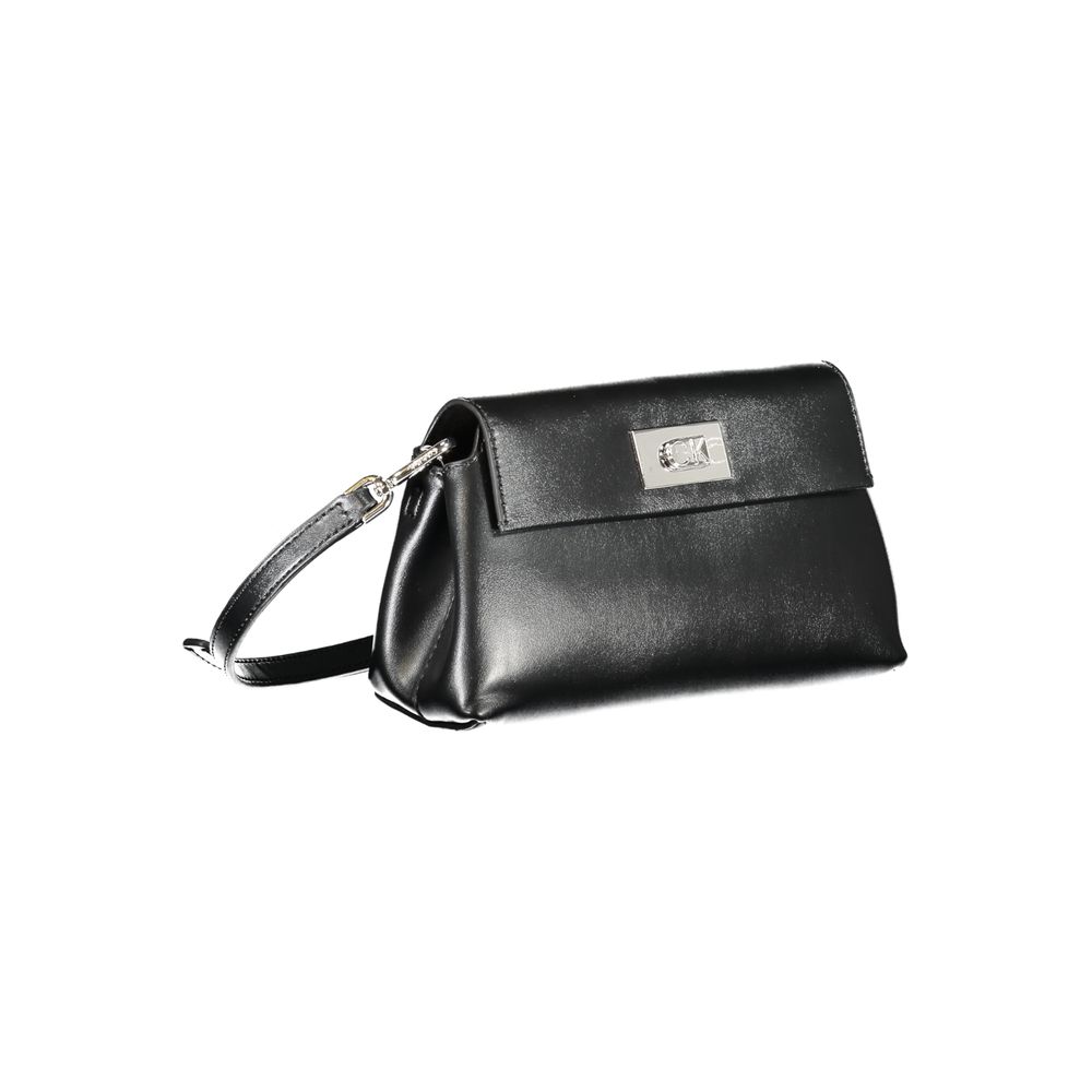 Black Polyester Handbag