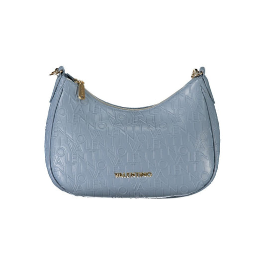 Light Blue Polyethylene Women Handbag