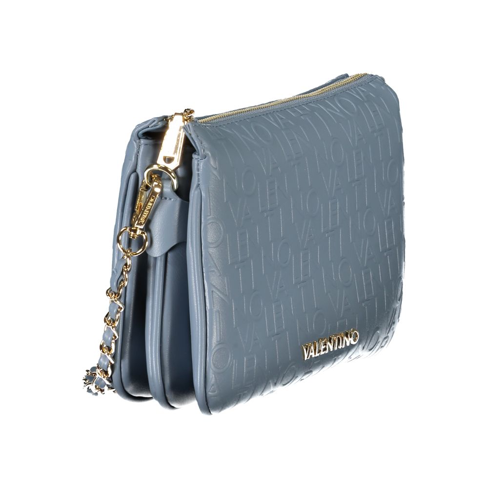 Light Blue Polyethylene Women Handbag