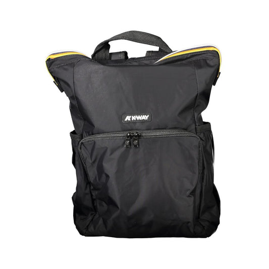 Black Polyamide Men Backpack