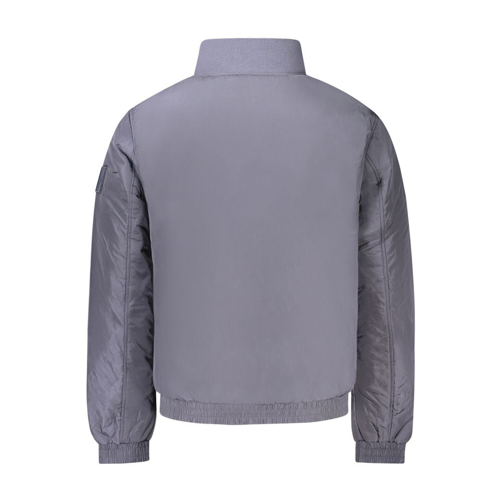 Blue Polyamide Men Jacket