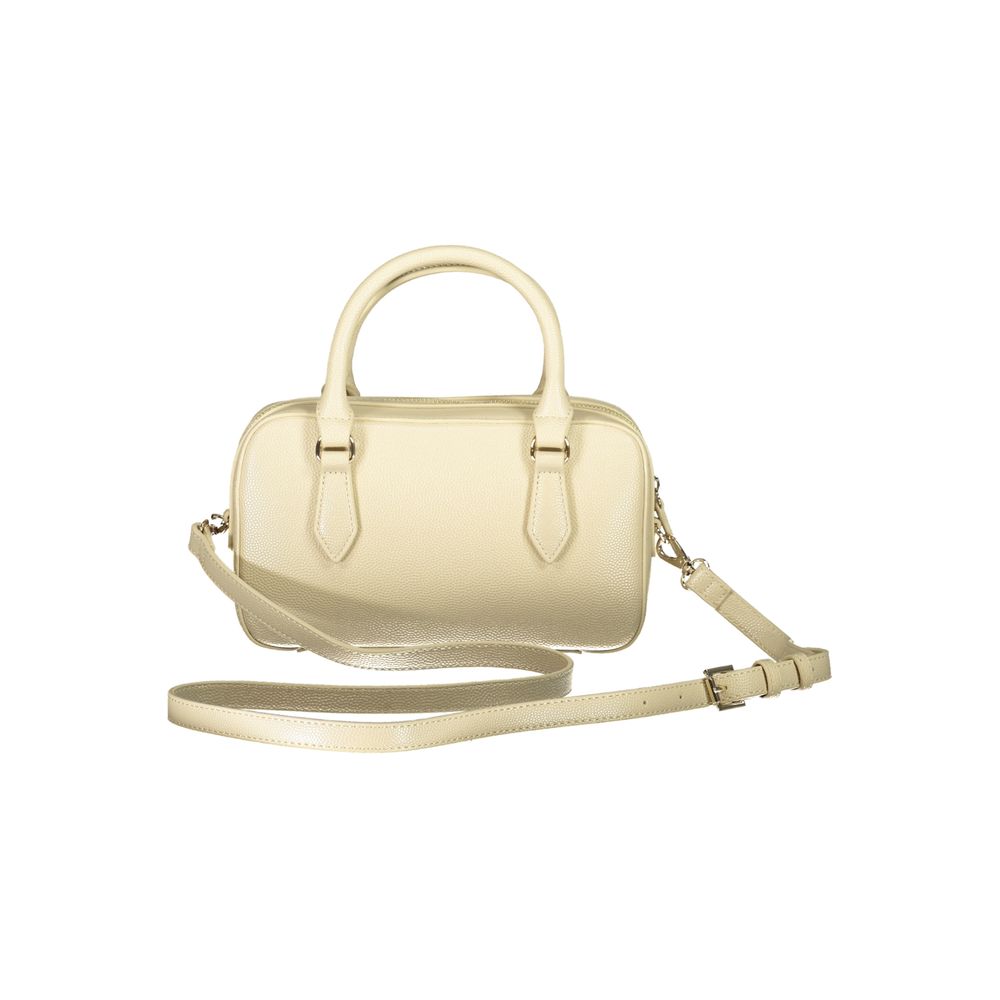 Beige Polyethylene Women Handbag